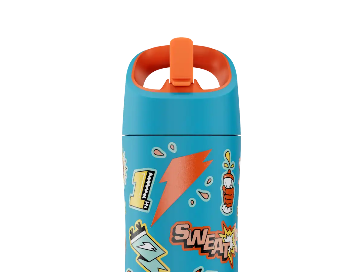 Rookie bottle teal with stickers